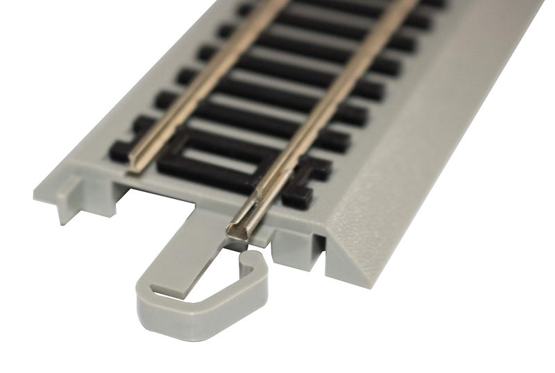 Bachmann Trains E-Z TRACK REVERSING 18" RADIUS CURVED (4/card) - NICKEL SILVER Rail With Grey Roadbed - HO Scale - Image 2